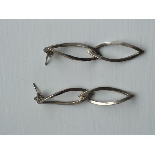Silver earrings