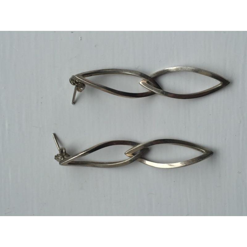 Silver earrings