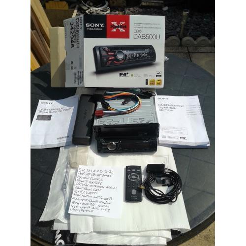 Sony Dab500U Digital Car Radio