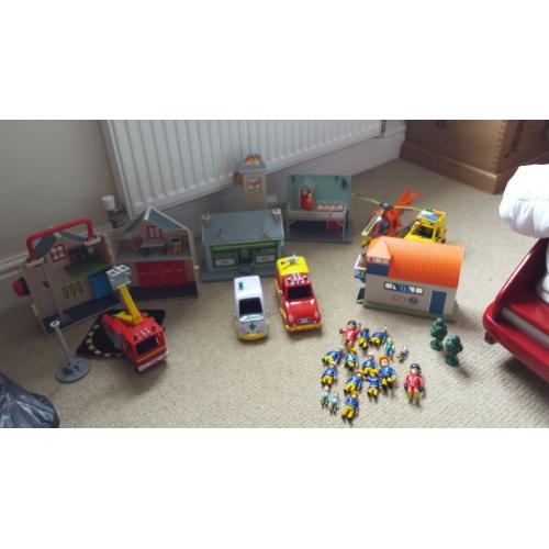 Fireman Sam play sets with fire station etc