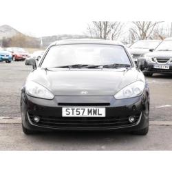 Hyundai Coupe 2.0 SIII SE, Black, 2007., 6 Month AA Warranty, 1 Years Mot