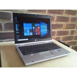 Superb HP Elitebook 2560p i7 2.7Ghz / 3.4Ghz 2620M 500GB SSHD 4GB / 8GB Metal Laptop Windows 10