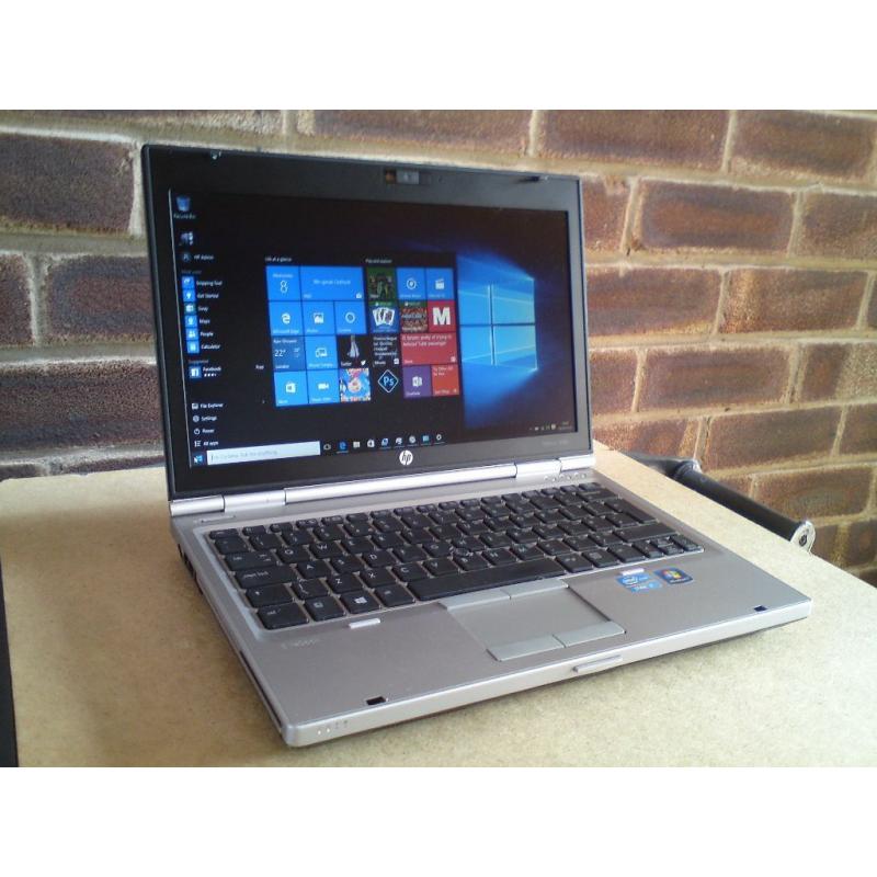 Superb HP Elitebook 2560p i7 2.7Ghz / 3.4Ghz 2620M 500GB SSHD 4GB / 8GB Metal Laptop Windows 10