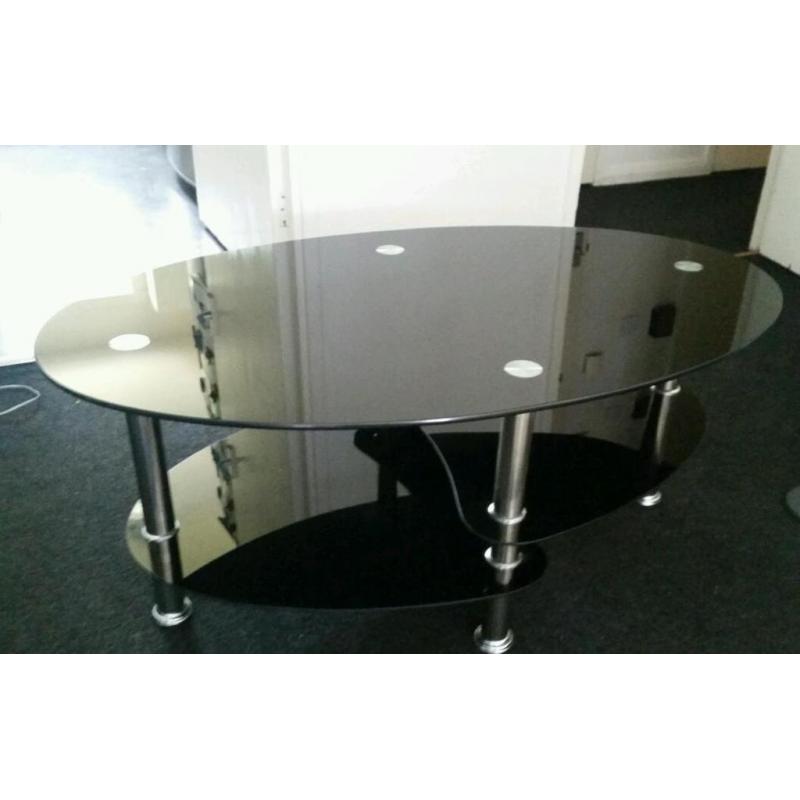 Livingroom coffee table and glass tv stand