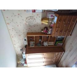 Wardrobe plus shelves and drawer storage