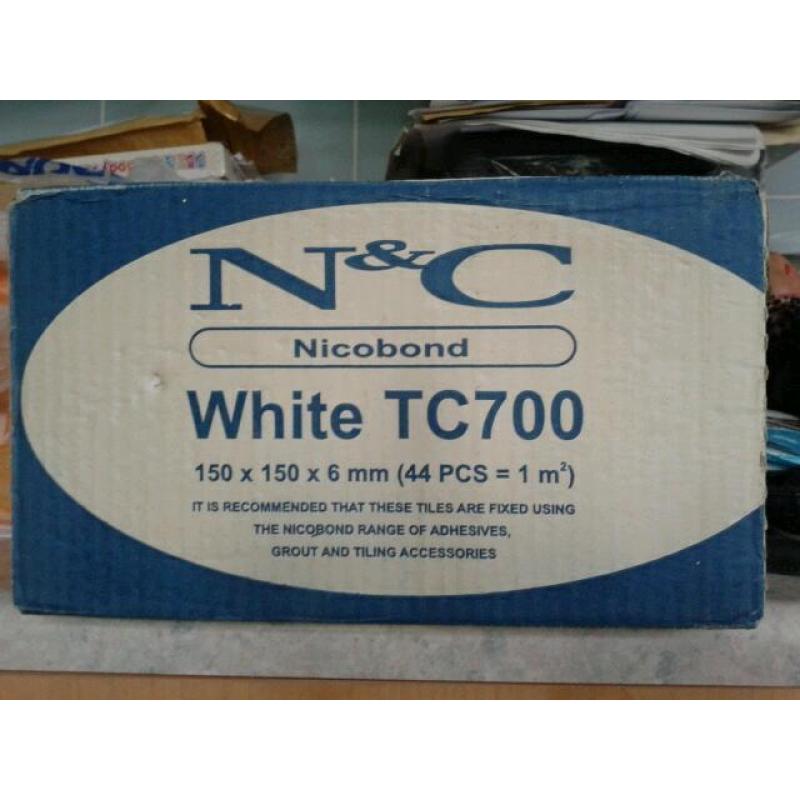 12 Boxes of 'WHITE' Tiles.