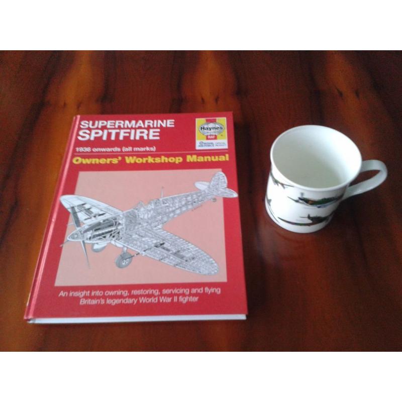 Haynes Spitfire Book and Leonardo Collection World War Classic Planes Mug