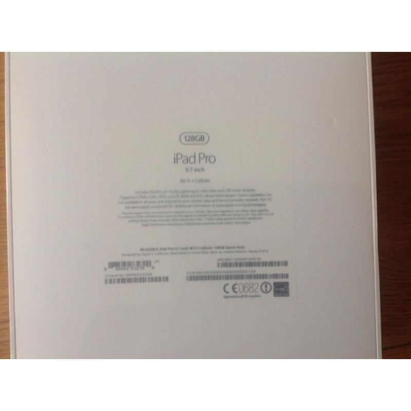 APPLE IPAD PRO 128 GB NEW AND FACTORY SEALED
