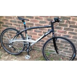 BTwin Triban 19 inch HYBRID BIKE lightweight aluminium new tyres bicycle Fully Serviced