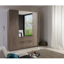 200cm Wide 4 Door With 4 Drawers and 2 mirrors German Wardrobe
