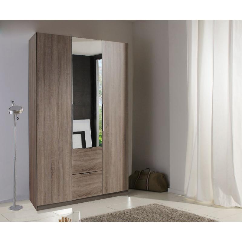 200cm Wide 4 Door With 4 Drawers and 2 mirrors German Wardrobe