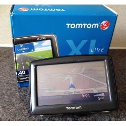 TomTom XL Live Sat Nav GPS navigator with UK + Western EUROPE maps