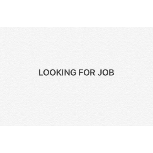 I'm looking for a job