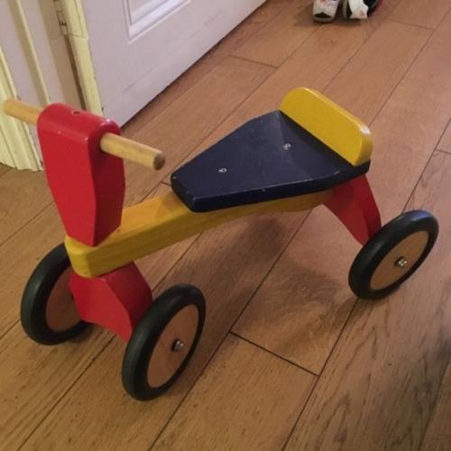 John Crane Wooden Pintoy Sit On Kids Trike