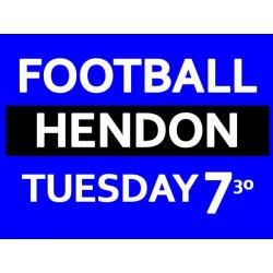 Play friendly football game at Hendon, North London