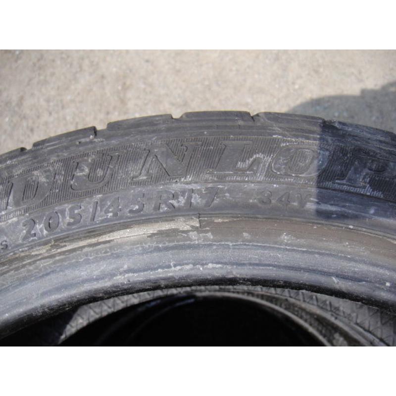 205/45/17 Dunlop, BMW Runflat x2 A Pair 5.6mm Partly Worn Used Tyres 50 255 215 235 245 40 18 19 225