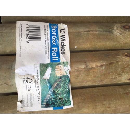 Garden edge border roll