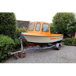 Vimar 504 16ft fishing boat with 40hp Mercury outboard and trailer.