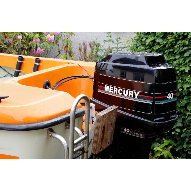 Vimar 504 16ft fishing boat with 40hp Mercury outboard and trailer.