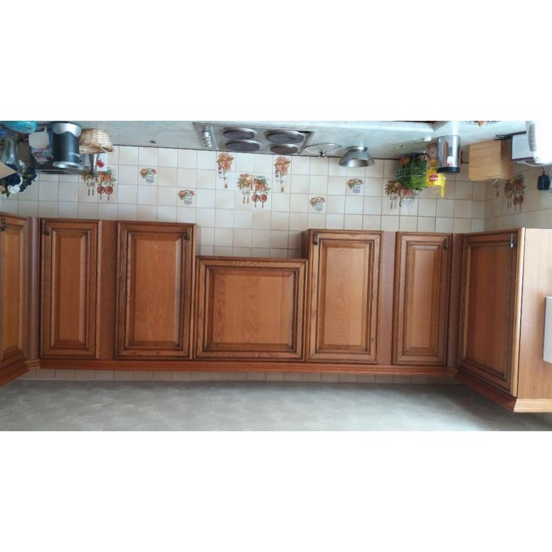 Kitchen coming out Saturday morning with solid oak doors