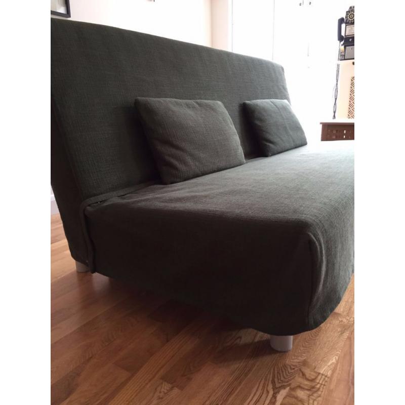 IKEA SOFA BED (FUTON) IN FOREST GREEN