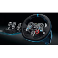 USED ONCE - Playstation 4 500GB + 2 Games + Logitech G29 Steering Wheel & Pedals