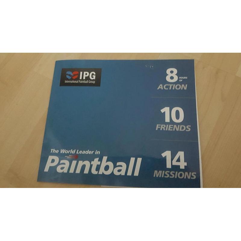 PAINTBALL TICKETS FOR SALE
