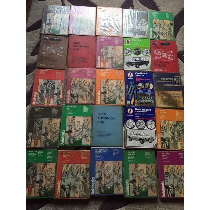 Bulk sale. Classic car manuals autobooks