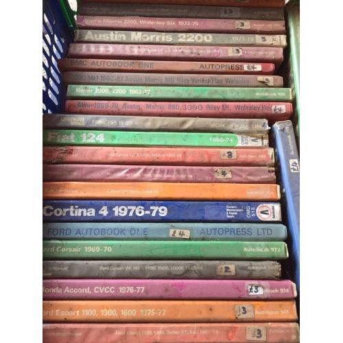Bulk sale. Classic car manuals autobooks