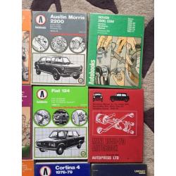 Bulk sale. Classic car manuals autobooks