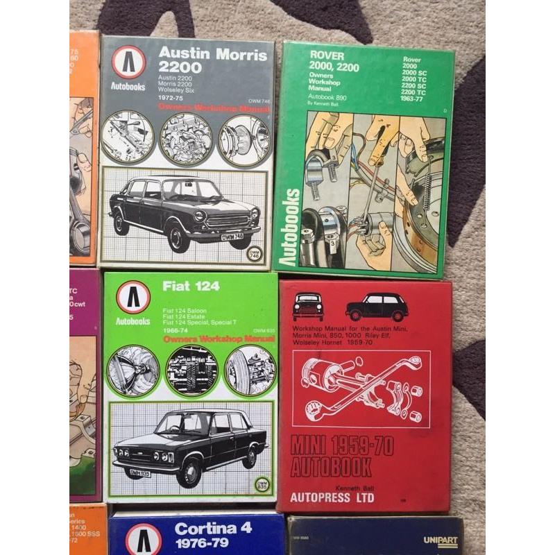 Bulk sale. Classic car manuals autobooks