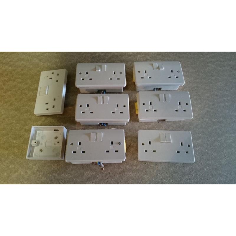 Used electrical sockets and boxes