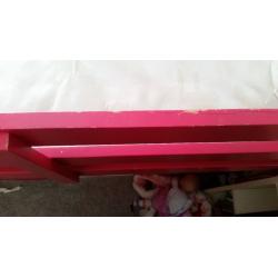 Pink mid sleeper/cabin bed
