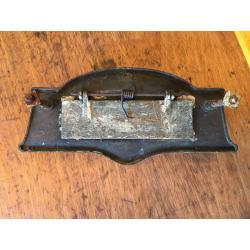 Antique metal letter box with built in knocker