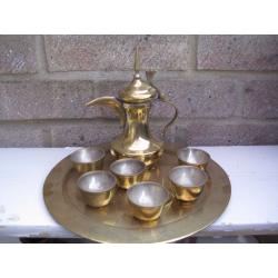 BRASS MOROCCAN COFFEE SET