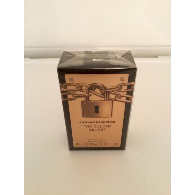 ANTONIO BANDERAS for men - The Golden Secret - 30ml. EDT Spray - New/sealed - USA
