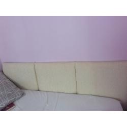 Divan double bed including Silentnight Ortho mattress and cushioned headboard