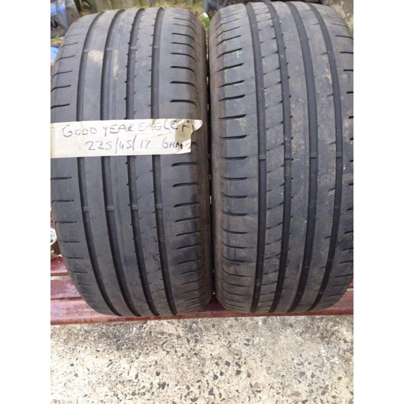 PART-WORN TYRES 6 mill to 7 mm