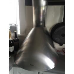 WHIRLPOOL COOKER HOOD CHIMNEY FULL WORKING ORDER