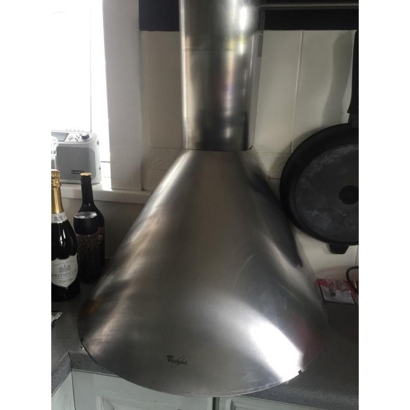 WHIRLPOOL COOKER HOOD CHIMNEY FULL WORKING ORDER