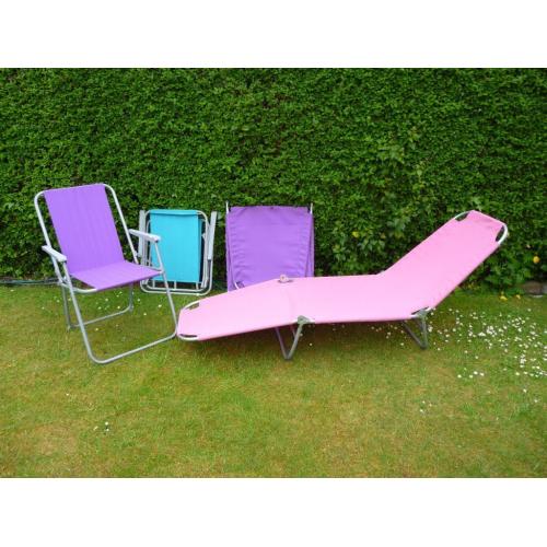 Camp beds and chairs