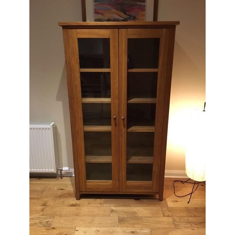 Solid Oak Display cabinet