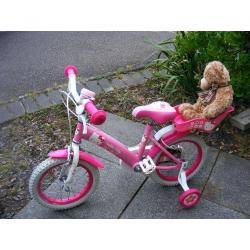 HELLO KITTY BIKE 14" WHEEL HARDLY USED great working order