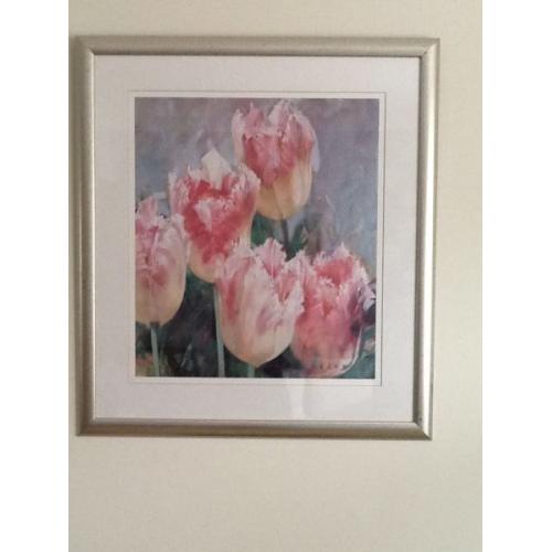 Large tulip print picture