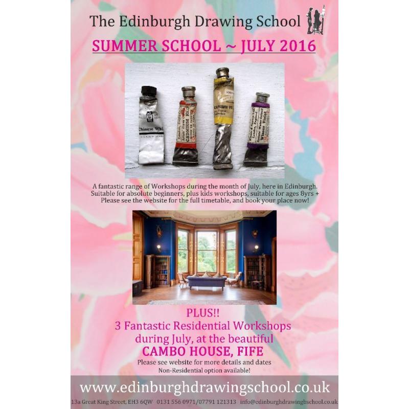 Drawing & Painting Summer School at The Edinburgh Drawing School this July