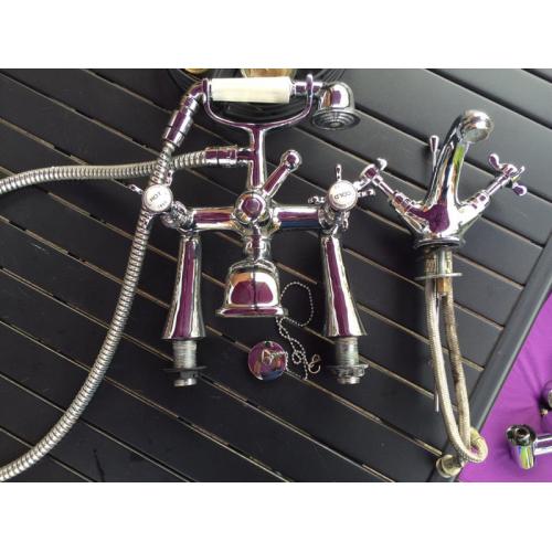 Deva Coronation mixer taps bath & basin