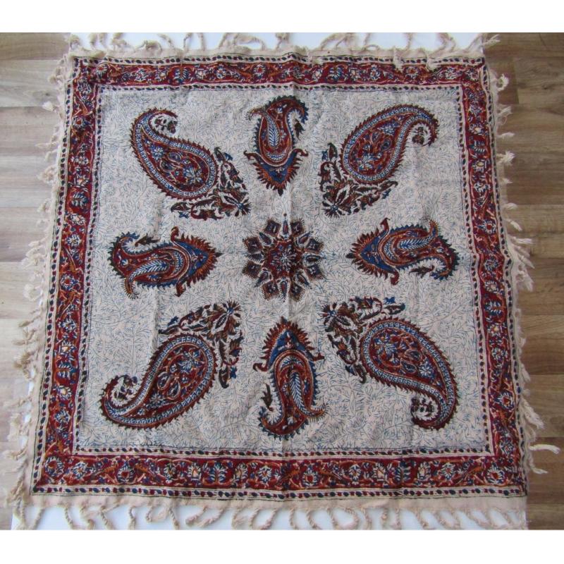Handmade Persian Ghalamkaar Table Cloth