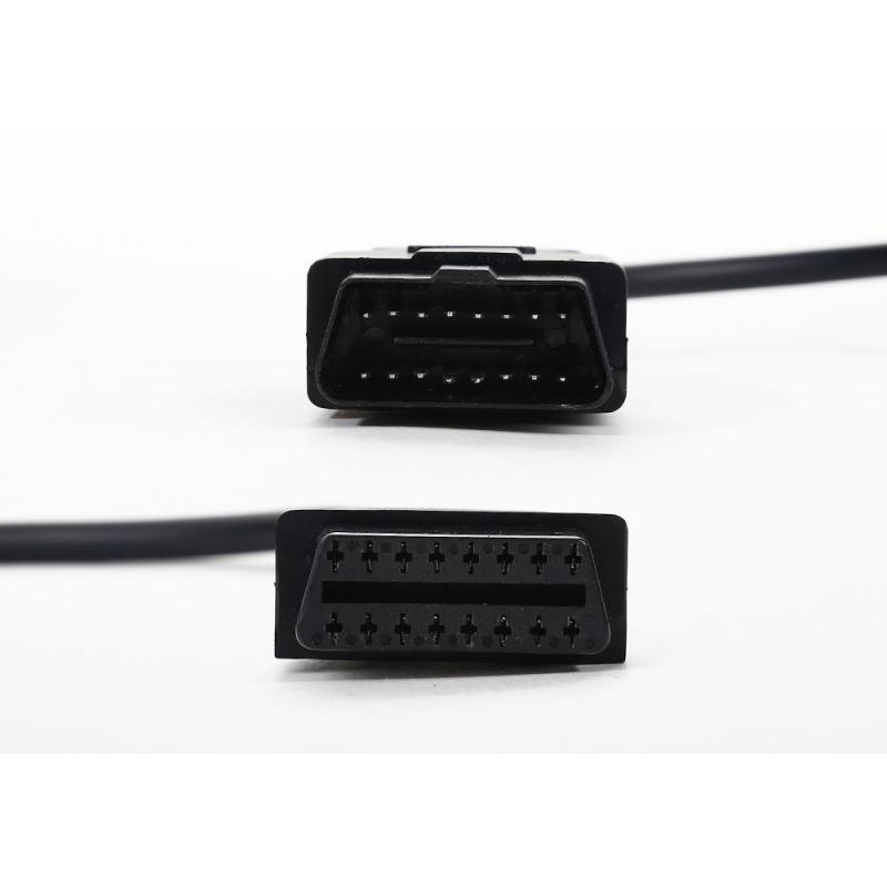 OBD-II OBD2 16Pin Male to Female Extension Cable Diagnostic Extender 150cm