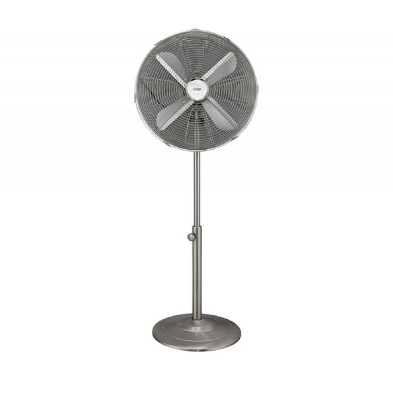 LOGIK L16PFSS15 16" Pedestal Fan - Brushed Steel. Brand New!