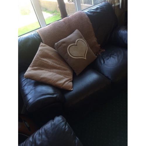 LOW PRICE 2&3 seater quality leather sofas